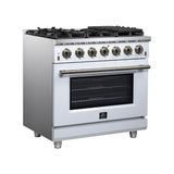 Forno Massimo Freestanding Gas Range, Convection Oven, Energy Efficient