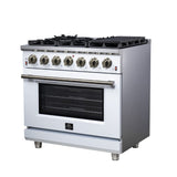 Forno Massimo Freestanding Gas Range, Convection Oven, Energy Efficient