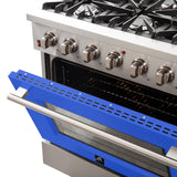 Forno Galiano 36-Inch Freestanding Gas Range with 6 Burners & Color Door