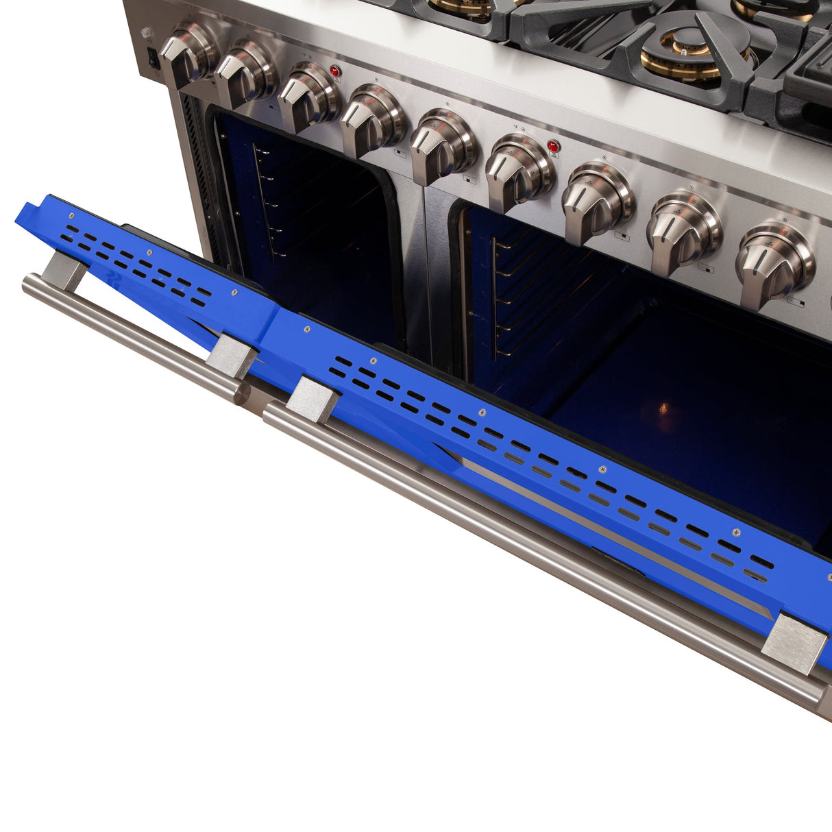 Forno Capriasca 48-inch Freestanding Gas Range with 8 Burners & Color Door