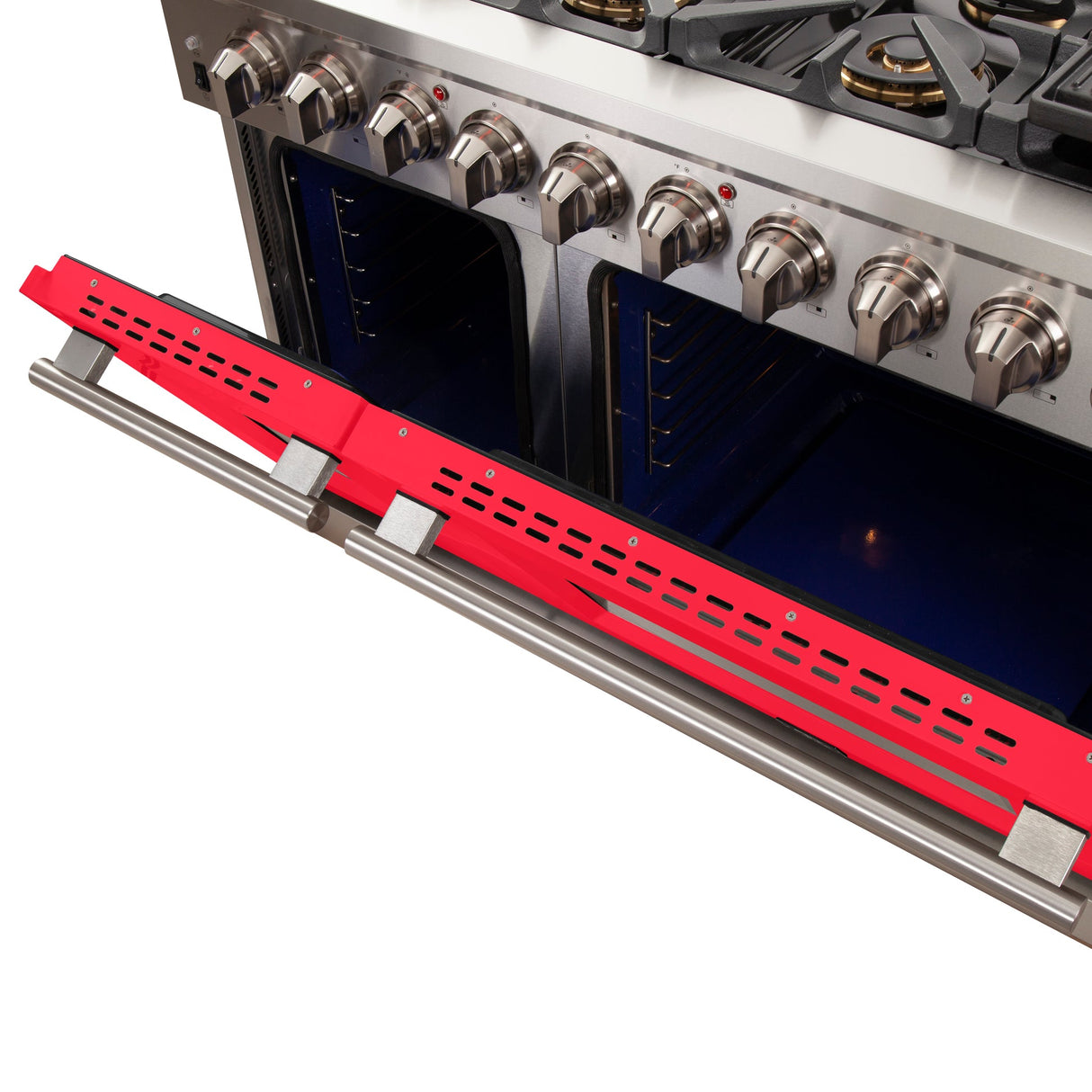 Forno Capriasca 48-inch Freestanding Gas Range with 8 Burners & Color Door
