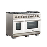 Forno Capriasca 48-inch Freestanding Gas Range with 8 Burners & Color Door