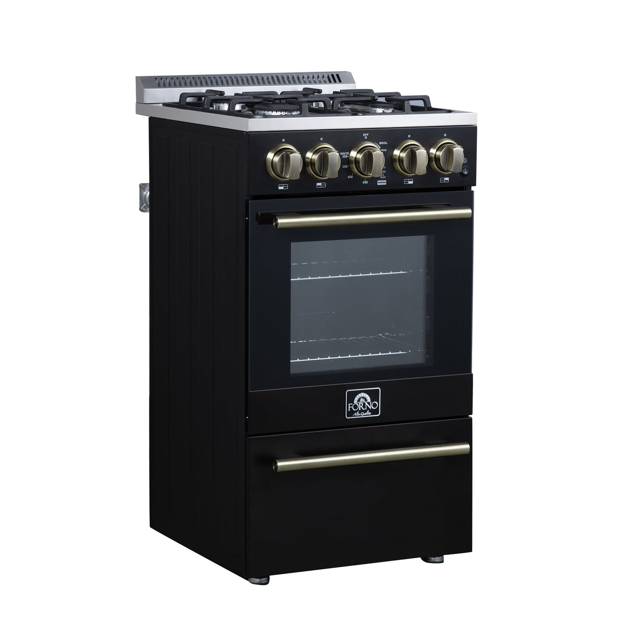 Forno Lamazze 20 Inch Freestanding Gas Range , Compact Design