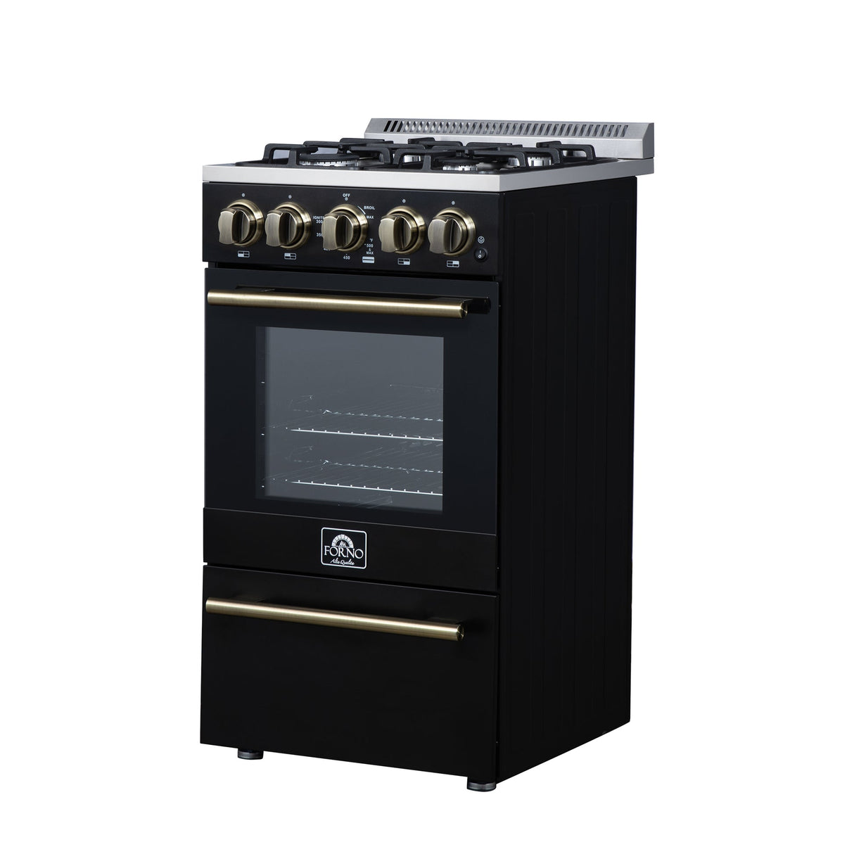 Forno Lamazze 20 Inch Freestanding Gas Range , Compact Design