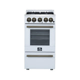 Forno Lamazze 20 Inch Freestanding Gas Range , Compact Design