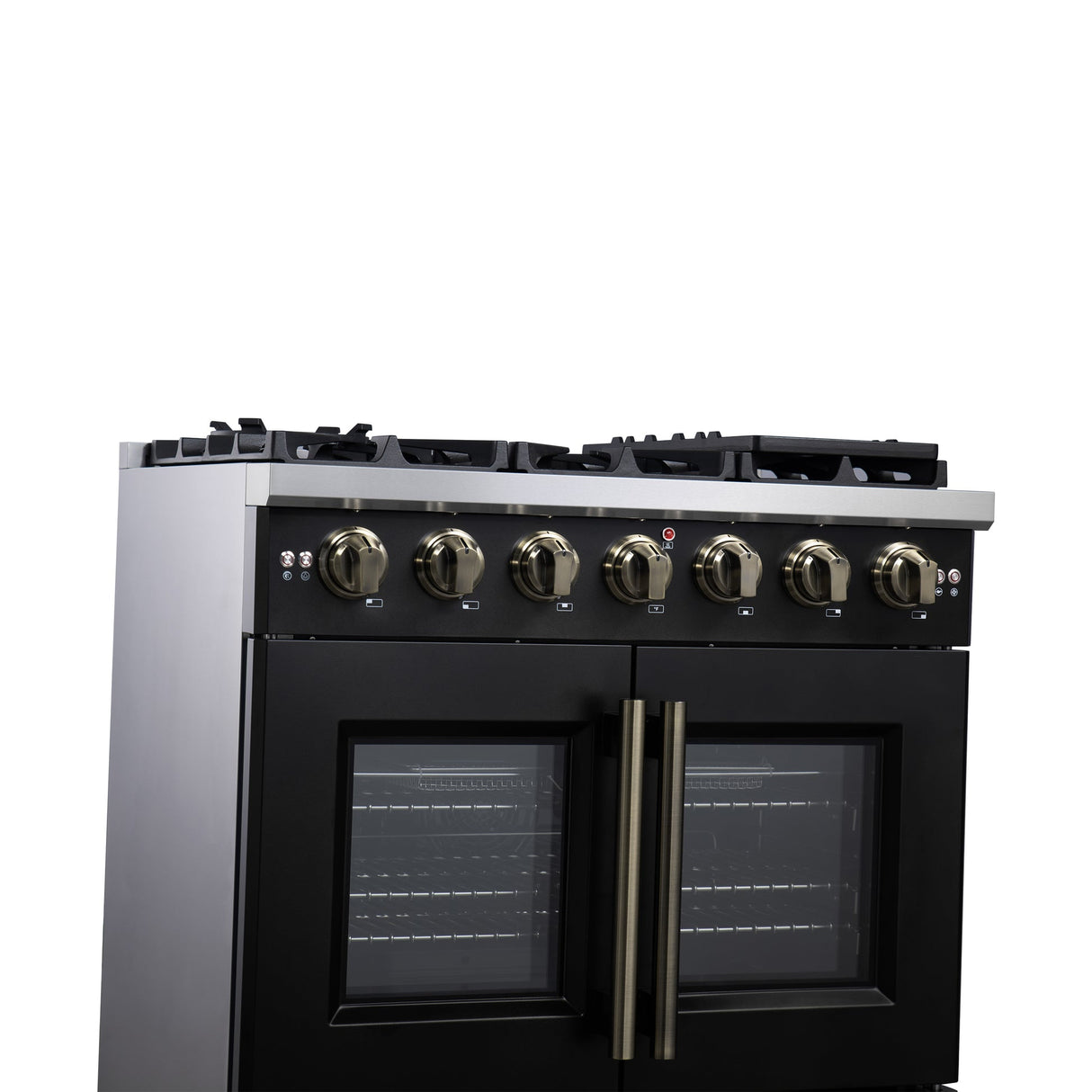 Forno Capriasca Freestanding French Door Gas Range, Convection Oven, Energy Efficient