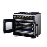 Forno Capriasca Freestanding French Door Gas Range, Convection Oven, Energy Efficient