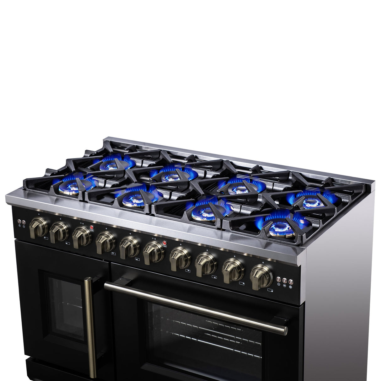 Forno Capriasca Freestanding French Door Gas Range, Convection Oven, Energy Efficient