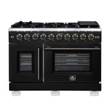 Forno Capriasca Freestanding French Door Gas Range, Convection Oven, Energy Efficient
