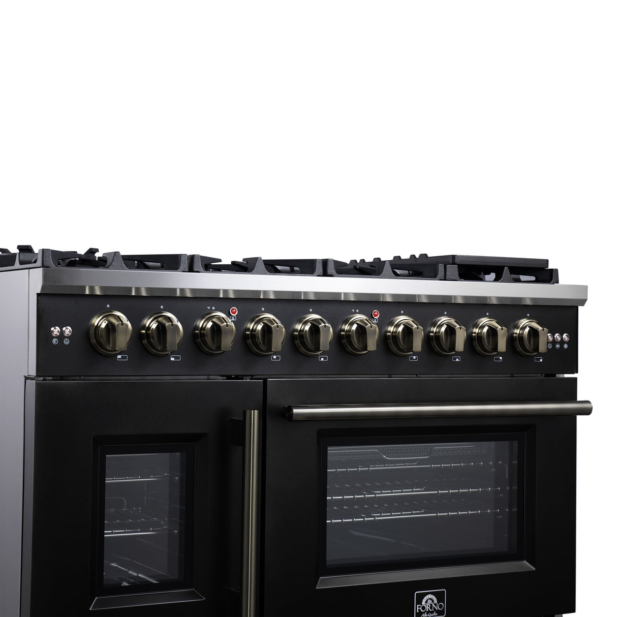 Forno Capriasca Freestanding French Door Gas Range, Convection Oven, Energy Efficient