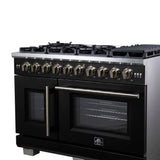 Forno Capriasca Freestanding French Door Gas Range, Convection Oven, Energy Efficient