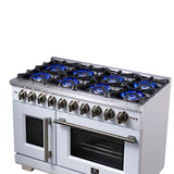 Forno Capriasca Freestanding French Door Gas Range, Convection Oven, Energy Efficient