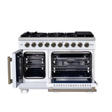 Forno Capriasca Freestanding French Door Gas Range, Convection Oven, Energy Efficient