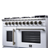 Forno Capriasca Freestanding French Door Gas Range, Convection Oven, Energy Efficient