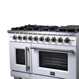 Forno Capriasca Freestanding French Door Gas Range, Convection Oven, Energy Efficient