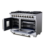 Forno Capriasca Freestanding French Door Gas Range, Convection Oven, Energy Efficient