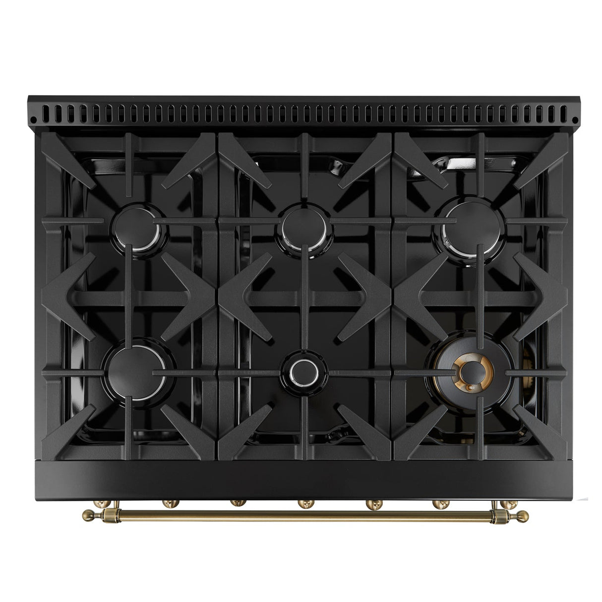 Forno Antico Freestanding Gas Range, Antique Brass Design, Convection Oven, Energy Efficient