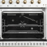 Forno Antico Freestanding Gas Range, Antique Brass Design, Convection Oven, Energy Efficient