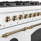 Forno Antico Freestanding Gas Range, Antique Brass Design, Convection Oven, Energy Efficient