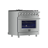 Forno Massimo Freestanding Gas Range, Convection Oven, Energy Efficient