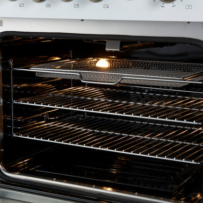 Forno Giovanni 30-inch Gas Range with Antique Brass Design, 5 Burners 67,000 BTU, 4.32 cu.ft. Convection Oven