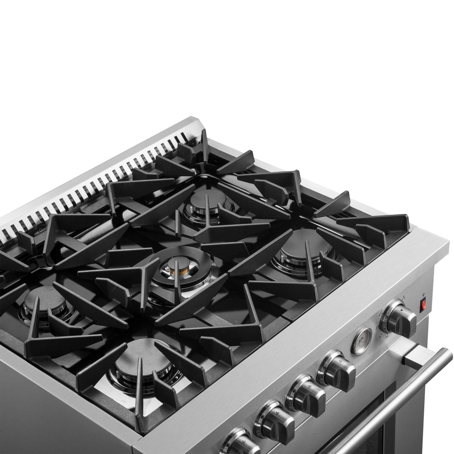Forno Giovanni 30-inch Gas Range Stainless Steel, 5 Burners 67,000 BTU, 4.32 cu.ft. Convection Oven