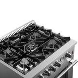 Forno Giovanni 30-inch Gas Range Stainless Steel, 5 Burners 67,000 BTU, 4.32 cu.ft. Convection Oven