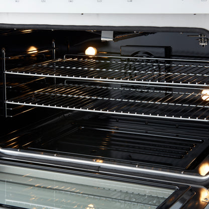Forno Marco Gas Range with Antique Brass Design, Convection Oven