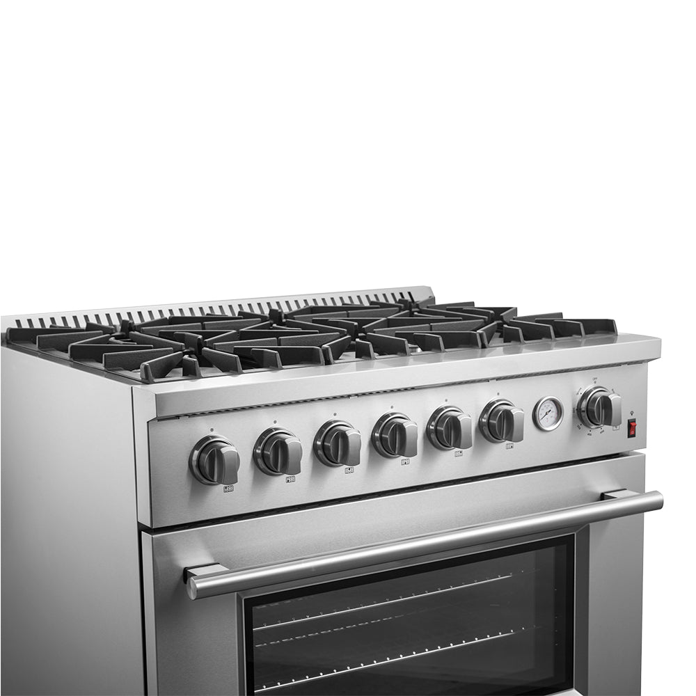 Forno Marco Gas Range Stainless Steel, Convection Oven