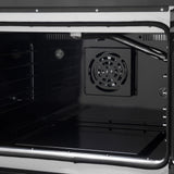 Forno Galiano French Door Gas Range with Antique Brass Design, Convection Oven