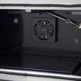 Forno Galiano French Door Gas Range with Antique Brass Design, Convection Oven