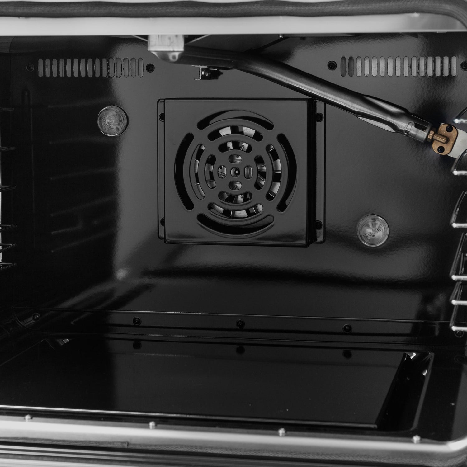 Forno Galiano 48-Inch Freestanding French Door Gas Range, with Antique Brass Design