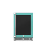 Hestan 24″ Left Hinged With Lock, Outdoor Undercounter Refrigerator (Glass Door) - GRGL24
