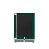 Hestan 24″ Left Hinged With Lock, Outdoor Undercounter Refrigerator (Glass Door) - GRGL24