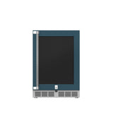 Hestan 24″ Left Hinged With Lock, Outdoor Dual Zone Refrigerator with Wine Storage (UV-Coated Glass Door) - GRWGL24