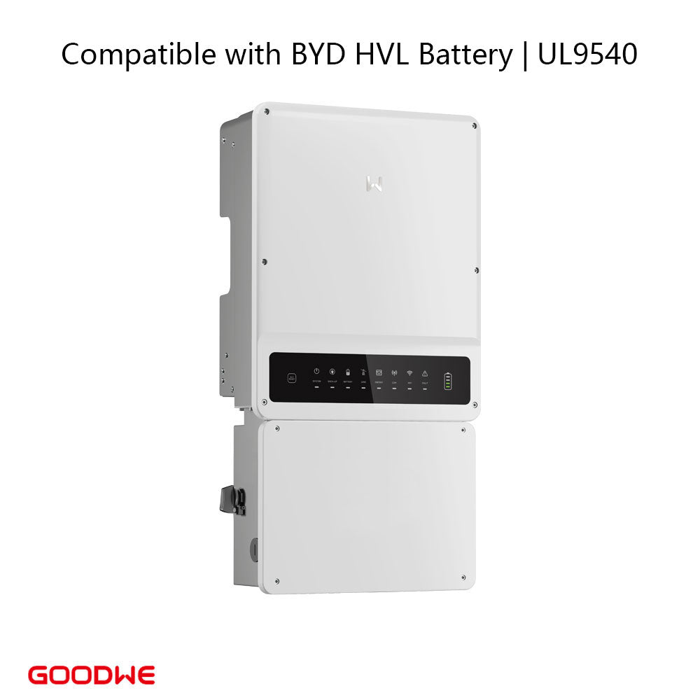 GoodWe GW7600A-ES 7.6kW Split Phase Hybrid Inverter | Compatible with BYD HVL Battery Certificated UL9540