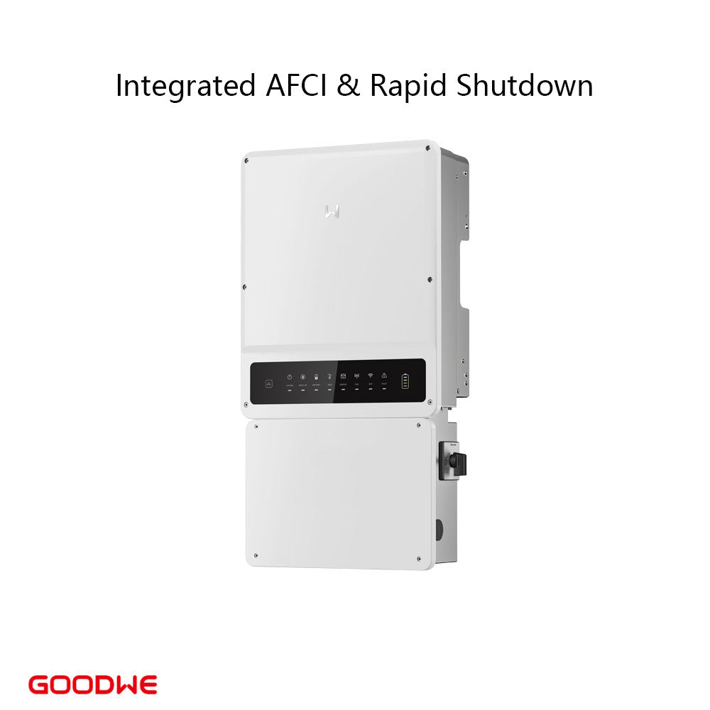 GoodWe GW7600A-ES 7.6kW Split Phase Hybrid Inverter | Compatible with BYD HVL Battery Certificated UL9540