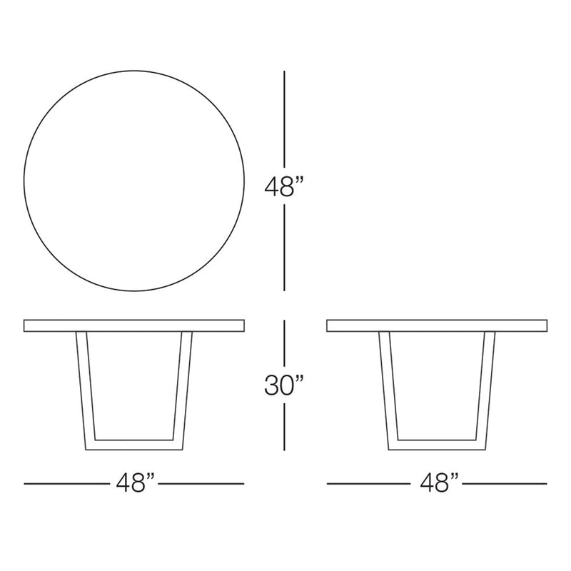 Kannoa Harbin Round Dining Table