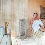 Harvia Cilindro UL Certified Electric Sauna Heater With Xenio CX45 Digital Control Panel & Sauna Stones [PC60/80/90/110E] (SAK86571)