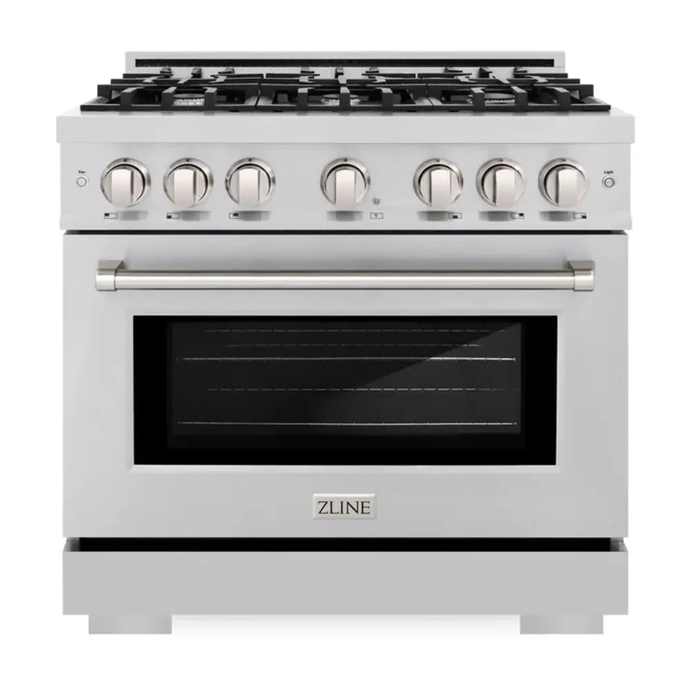 ZLINE 36" inch Select Series Dual Fuel Range with 6 Burners, 5.2 cu. ft. Capacity Oven, and Convection Cooking