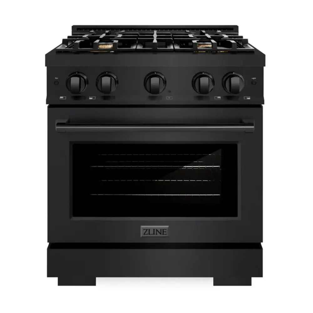 ZLINE 30" Select Series Dual Fuel Range with 4 Brass Burners, 4.2 cu. ft. Capacity Oven, and Convection Cooking