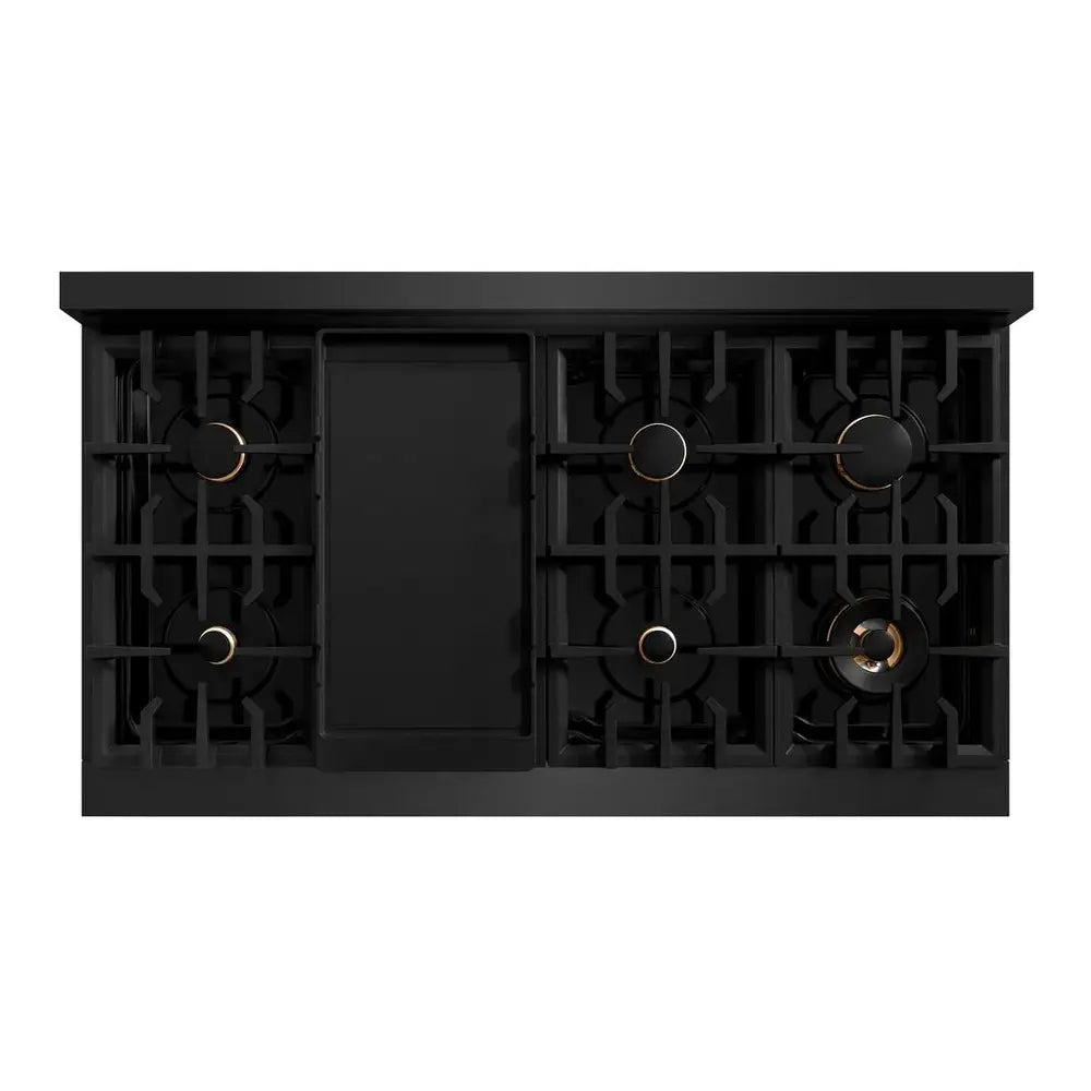 ZLINE 48" Select Series Dual Fuel Range with 8 Brass Burners, 6.7 cu. ft. Total Oven Capacity, and Convection Cooking