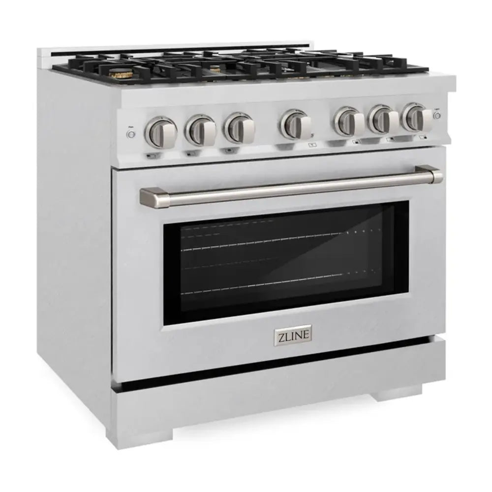 ZLINE 36" Select Series Dual Fuel Range with 6 Brass Burners, 5.2 cu. ft. Capacity Oven, and Convection Cooking