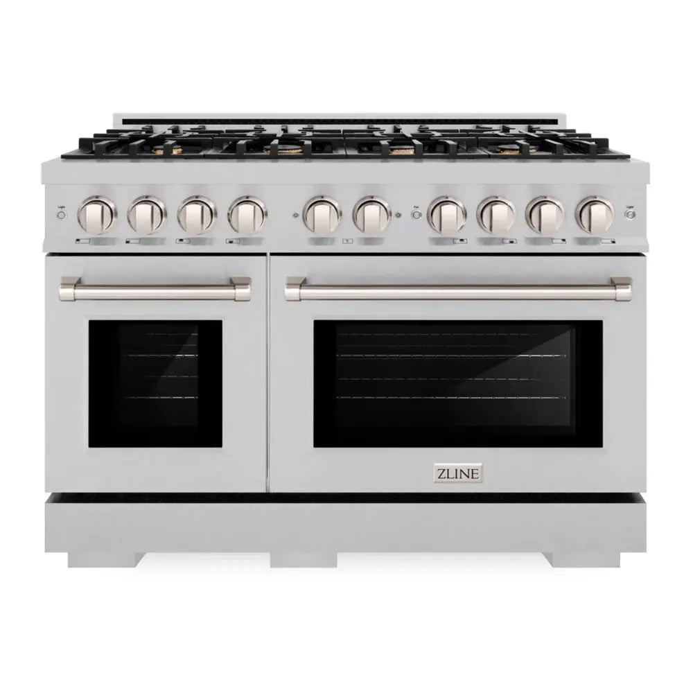 ZLINE 48" Select Series Dual Fuel Range with 8 Brass Burners, 6.7 cu. ft. Total Oven Capacity, and Convection Cooking