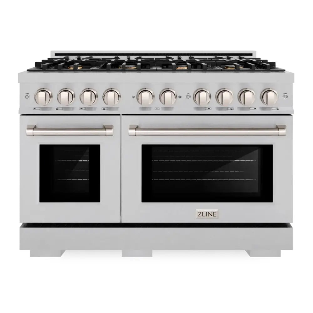 ZLINE 48" Select Series Dual Fuel Range with 8 Brass Burners, 6.7 cu. ft. Total Oven Capacity, and Convection Cooking