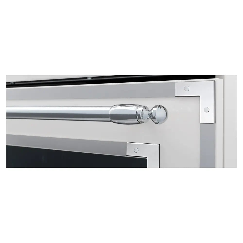 Bertazzoni Heritage Series 36 inch Induction Range with 5 Elements, 5.7 cu. ft. Capacity Oven, Cast Iron Griddle and Self Clean ( Avorio Ivory) - HER365ICFEPAVT