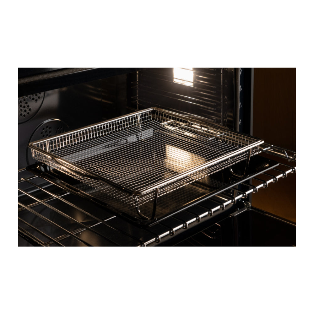 Bertazzoni Heritage Series 48 inch Dual Fuel Range with 6 Brass Burners, 7 cu. ft. Total Oven Capacity, Electric Griddle and Self Clean (Nero Black) - HER486BTFEPNET*