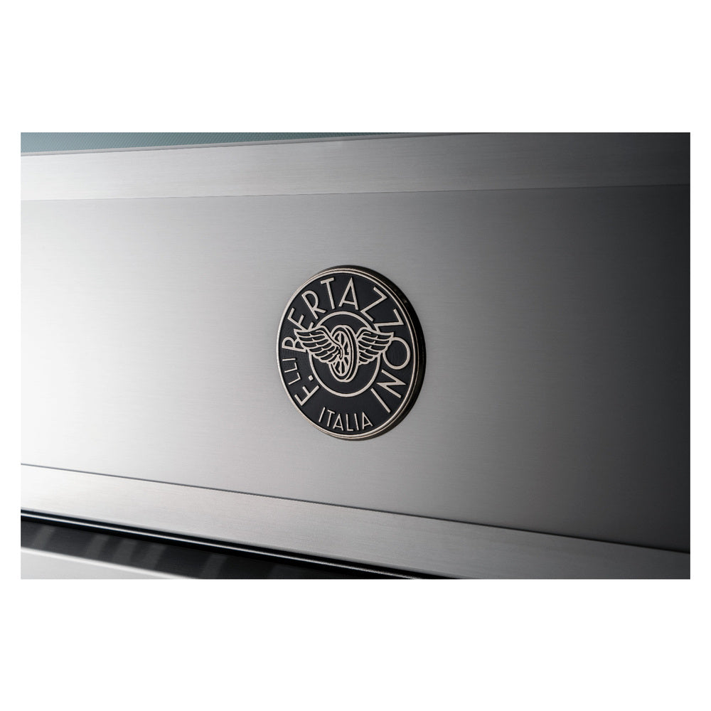 Bertazzoni Heritage Series 48 inch Induction Range with 6 Elements, 7 cu. ft. Total Oven Capacity, Cast Iron Griddle and Self Clean - HER486IGFEPXT