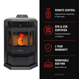 ComfortBilt HP22 24" Pellet Stove