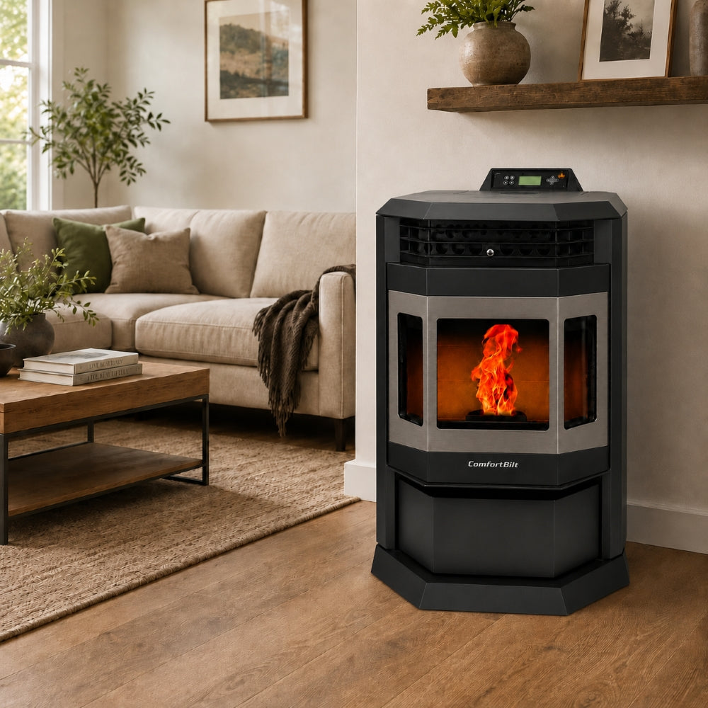 ComfortBilt HP22 24" Wood Pellet Stove with Stainless Steel Trim